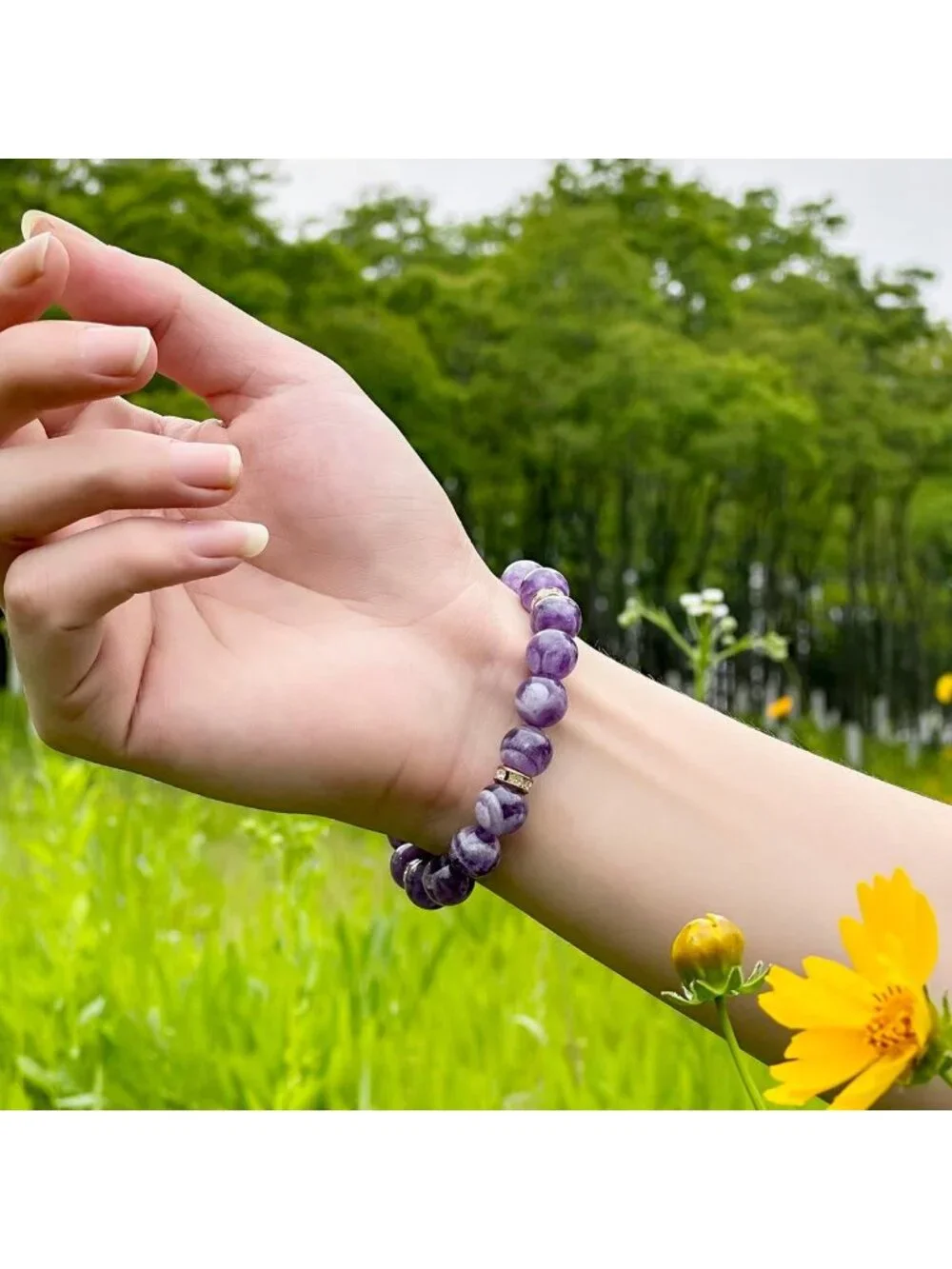 Chakra Healing Bracelet for Women | Rose Quartz & Crystal Beaded Stretch